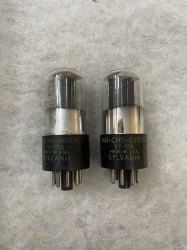 Sylvania jan chs 6sn7gt vt231 - jan,