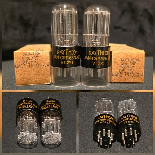Raytheon 6sn7 231 jan - 6sn7, gt
