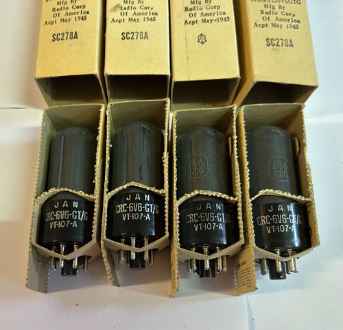 Quad tubi rca jan - tubi, 6v6gt/g