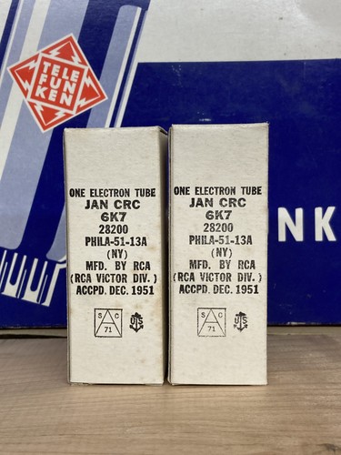6k7 jan crc rca nos - nos/nuovo, con