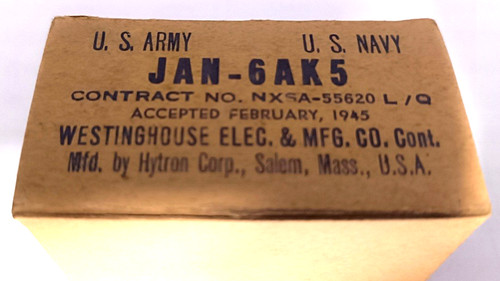 Tube jan 6ak5 hytron pour - -,